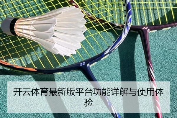 开云体育最新版平台功能详解与使用体验